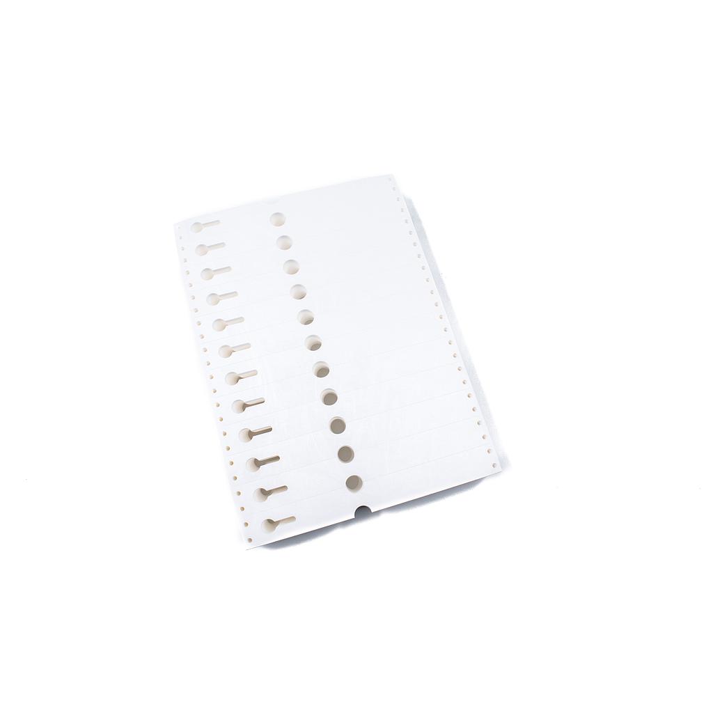 ETIQUETAS CON RANURA TYVEK (PLEGADA)