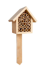Casa Insectos de Suelo - Pino | 12 x 7,5 x 11/29 cm
