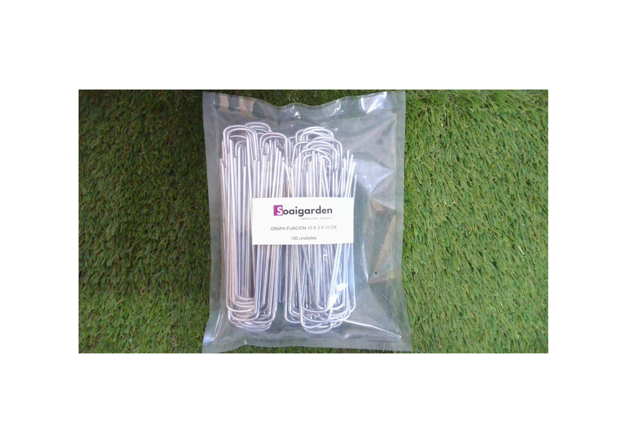 GRAPAS DE FIJACION  GREEN 15 X 3 X 15 BOLSA 50 UD.