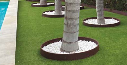 Bordura de Jardín Corten PRO 15 cm - Pack 10 udes | 20 Piquetas