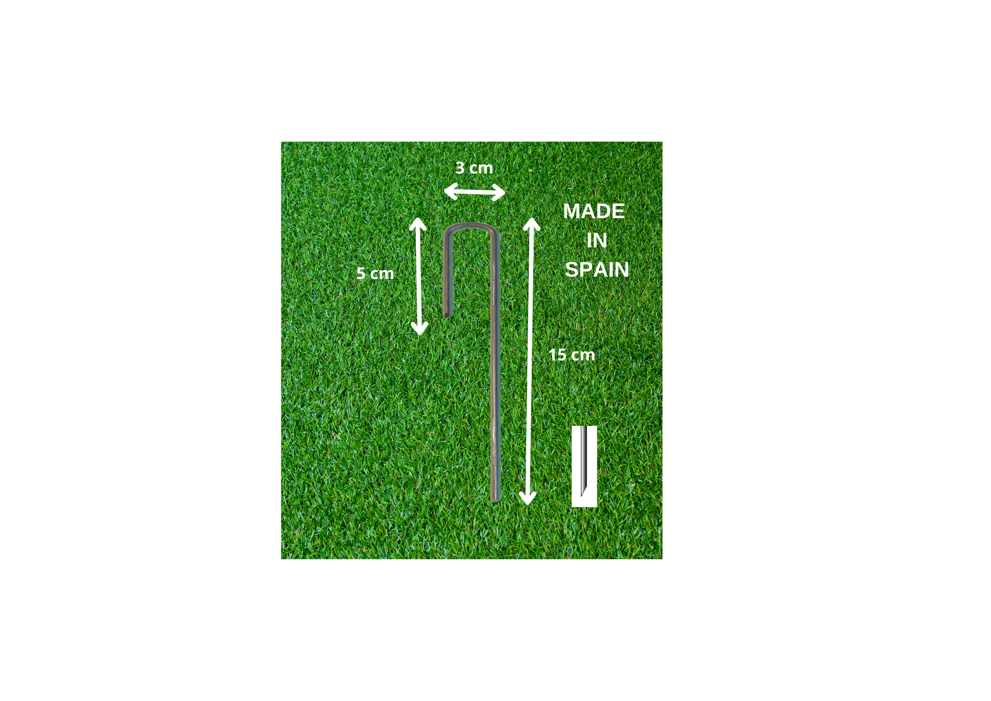 GRAPAS DE FIJACION 5 X 3 X 15 BOLSA 50 UDS.